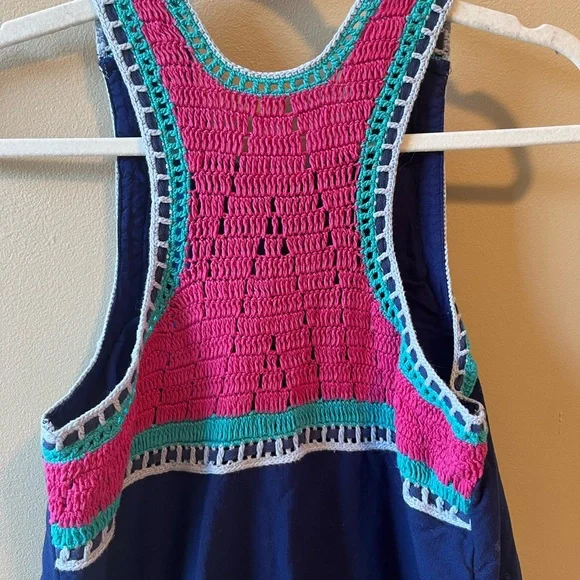 Akemi Kin Anthropologie crochet trim swing dress size xs - Picture 7 of 7